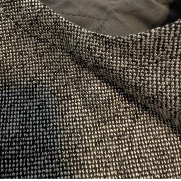 Anne Klein Gray Tweed Sleeveless Faux Wrap Button Side Jumper/Dress Womens Sz 10 - Picture 7 of 12